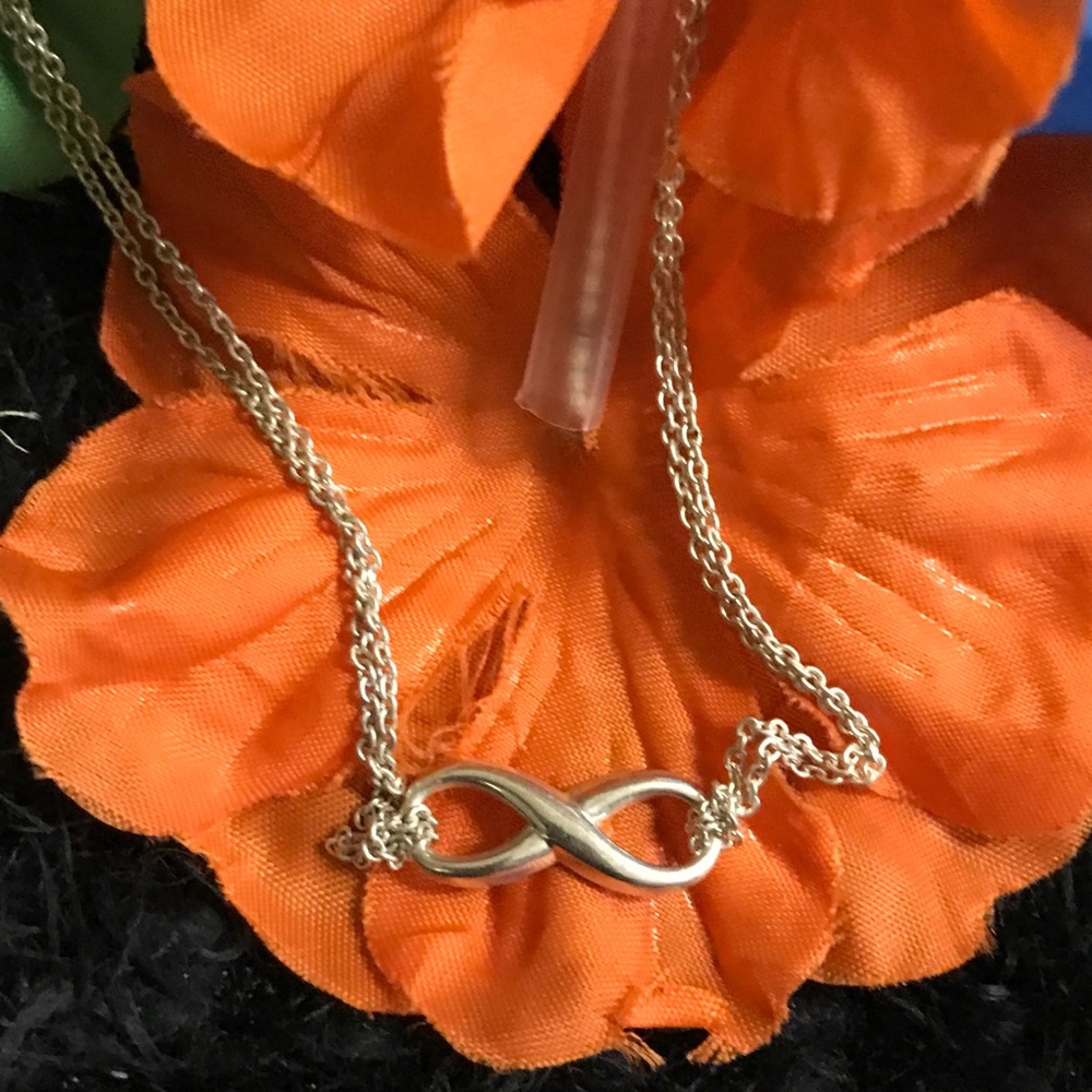 Infinity 8 925 Sterling Silver Double Necklace - image 7